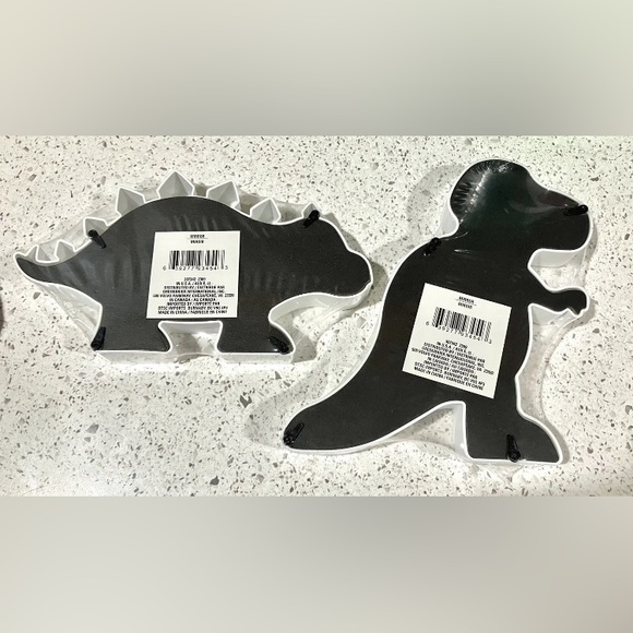 9" Kid's Dinosaur Mirror Wall Decor or Stand Up Stegosaurus & T-Rex Set of 2 - Picture 4 of 5